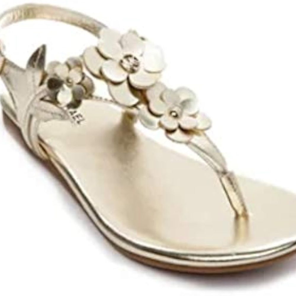 Michael Kors Tilly Aster Gold Sandals NIB